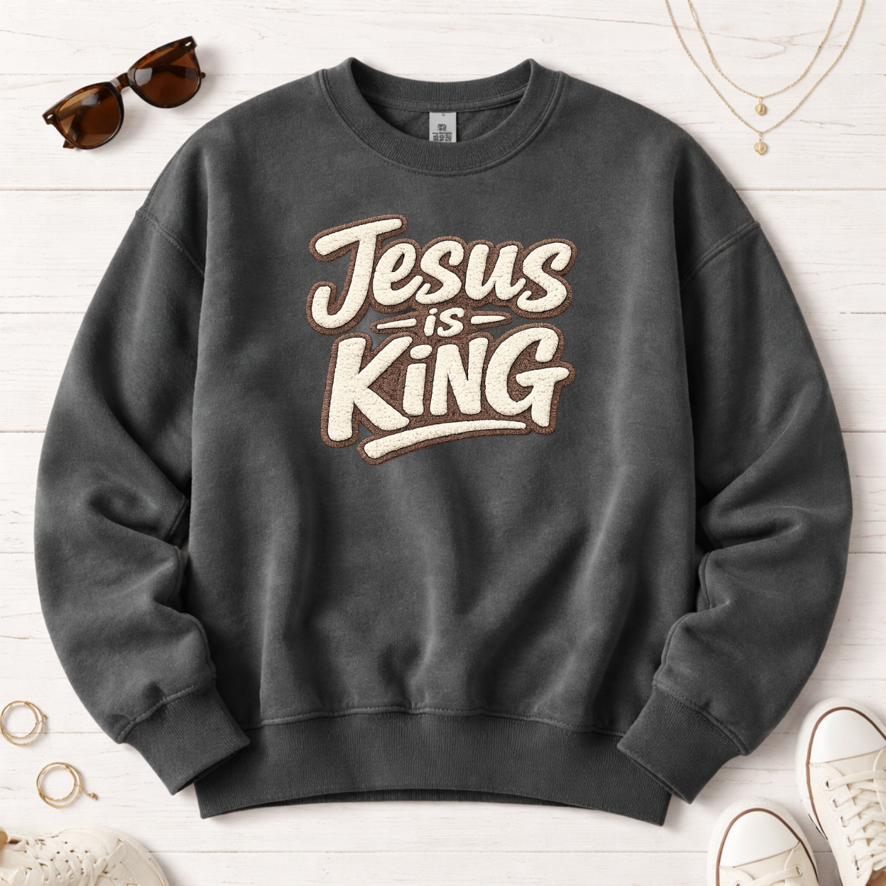 Jesus is King Crewneck Sweatshirt