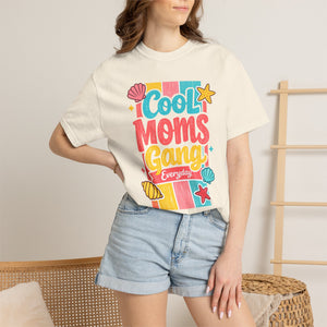 Cool Moms Gang T-Shirt — Retro Beach Shells Mom Life Tee