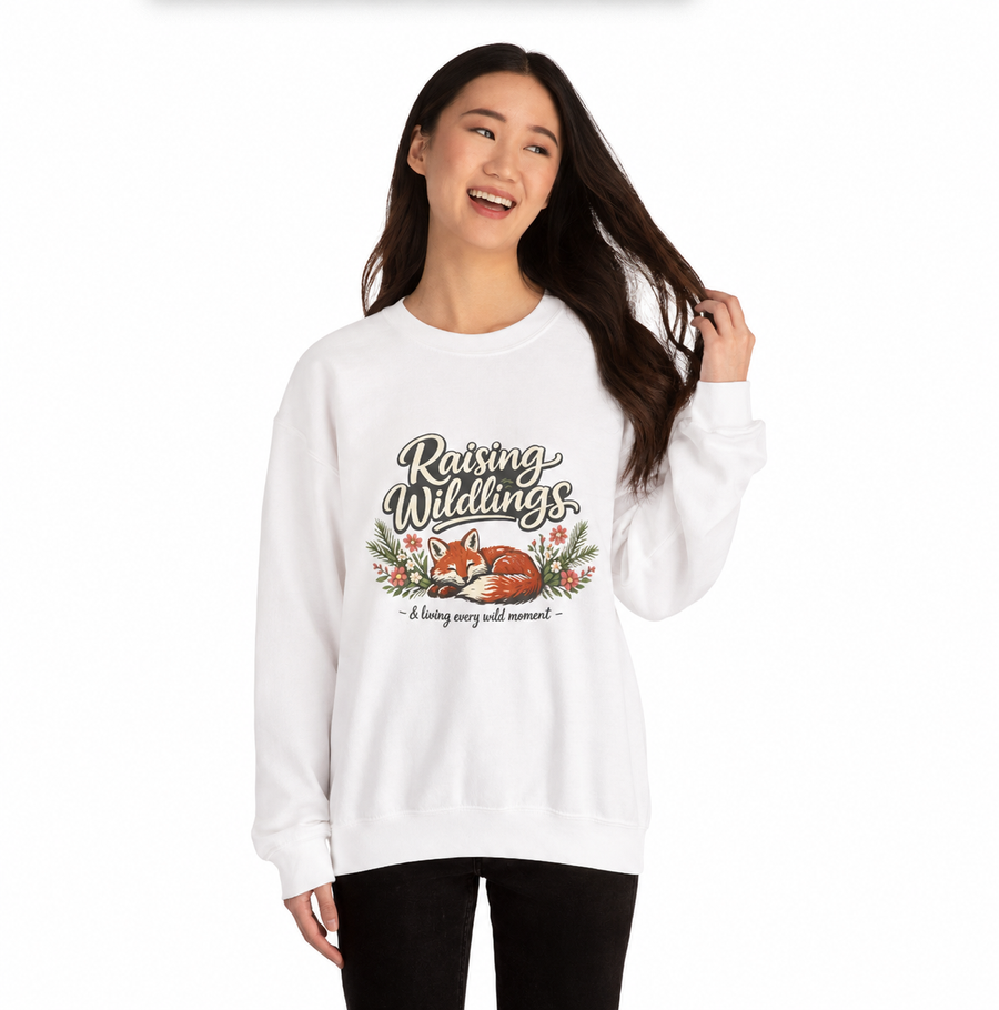 Raising Wildlings - Fox Graphic Cozy Sweatshirt