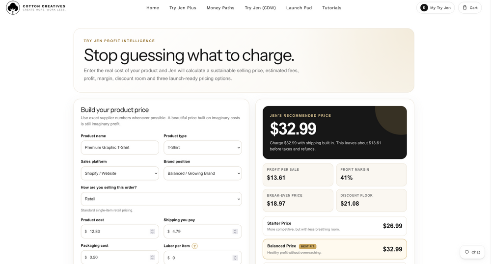 Pricing Calculator